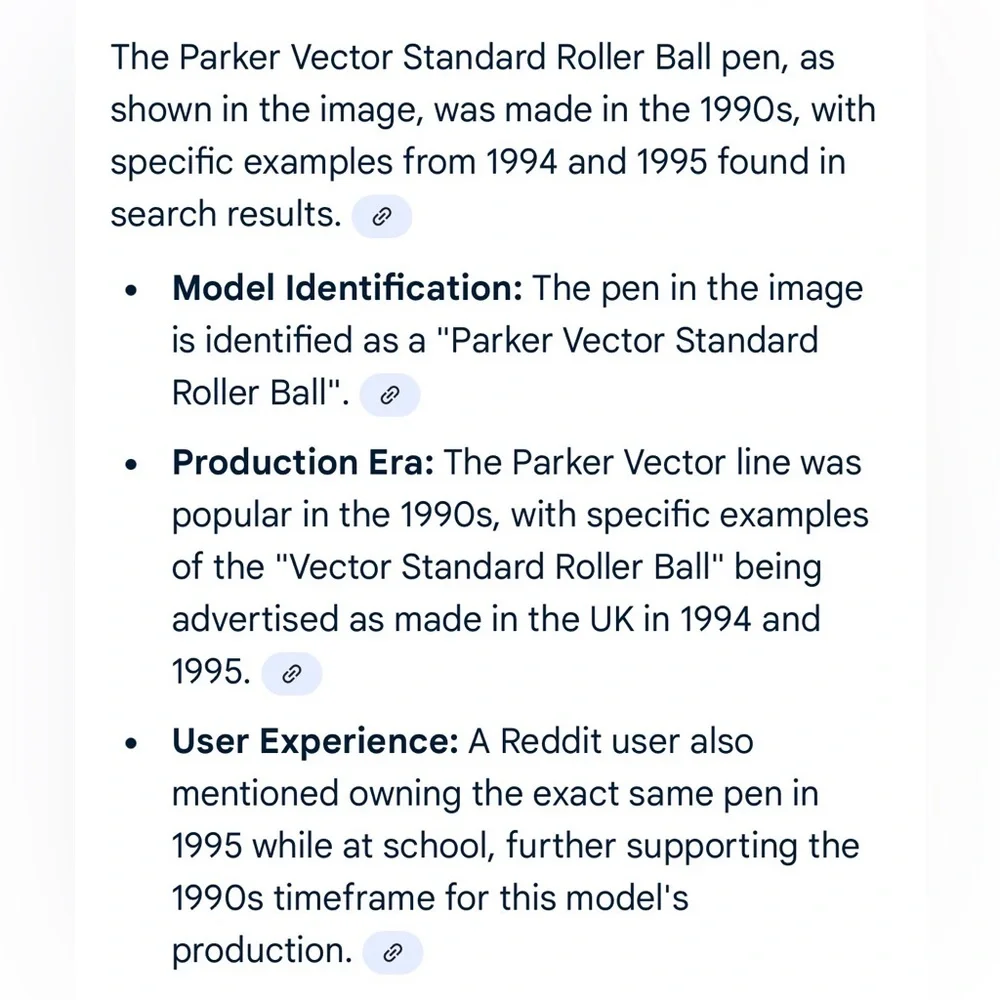 Parker Chrome Rollerball Pen. Vector Standard Rollerball GEOX